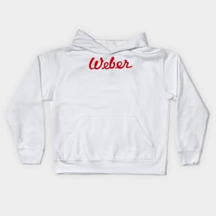 Weber 70th Anniversary Palatine Ill Classic front Kids Hoodie